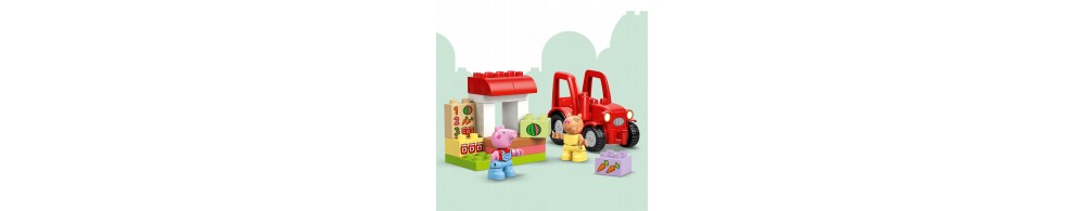 LEGO DUPLO Świnka Peppa Ciągnik i rynek 10468