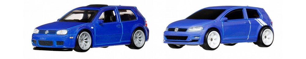 Hot Wheels Premium Car Culture 2-pak VW Golf R32 + VW Golf Mk7 JHW49