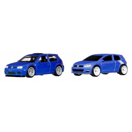 Hot Wheels Premium Car Culture 2-pak VW Golf R32 + VW Golf Mk7 JHW49