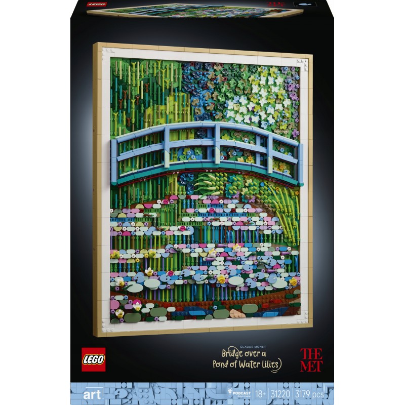 LEGO Art Claude Monet - Most nad stawem z liliami wodnymi 31220