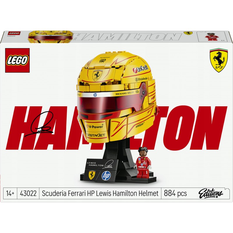 LEGO Editions Kask Lewis Hamilton Scuderia Ferrari HP 43022