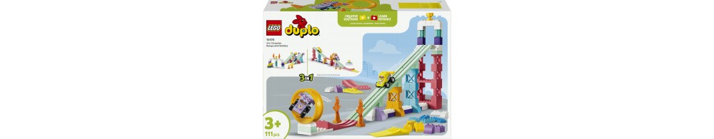 LEGO DUPLO Kreatywne rampy 3 w 1 z pojazdami 10478