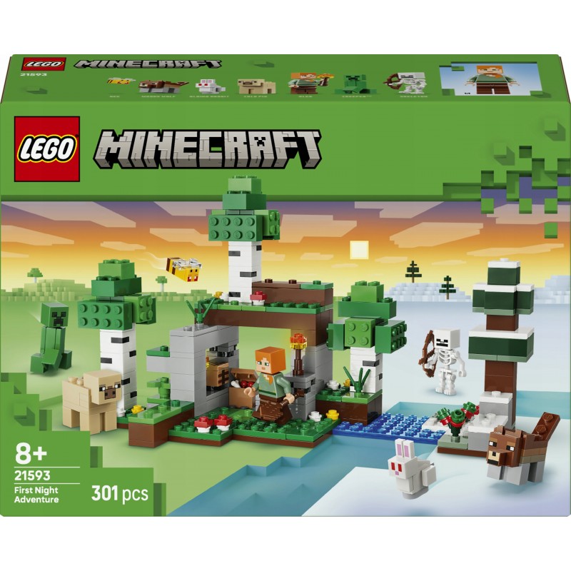 LEGO Minecraft Przetrwanie pierwszej nocy 21593