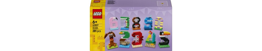 LEGO Urodzinowe cyferki 40807