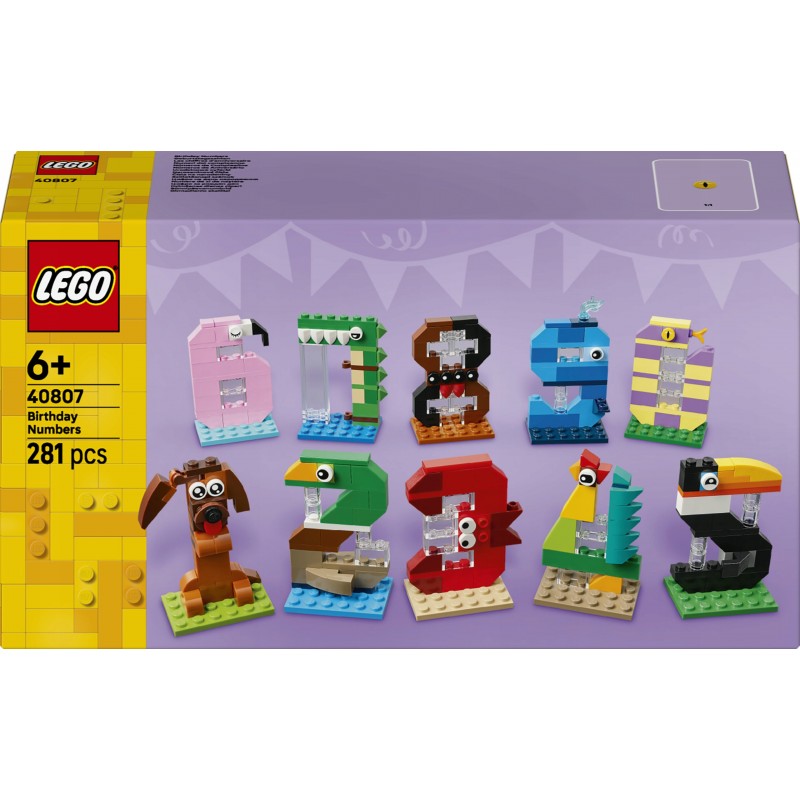 LEGO Urodzinowe cyferki 40807