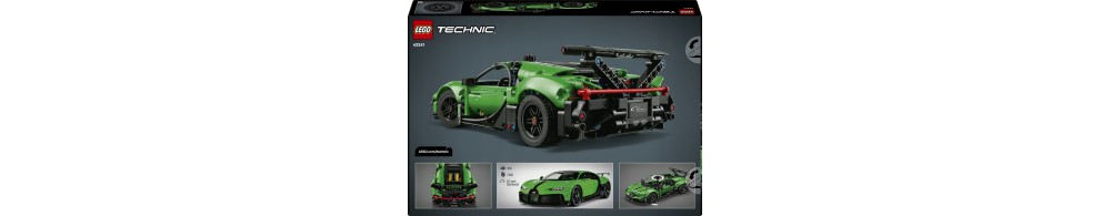 LEGO Technic Zielony hipersamochód Bugatti Chiron Pur Sport 42241