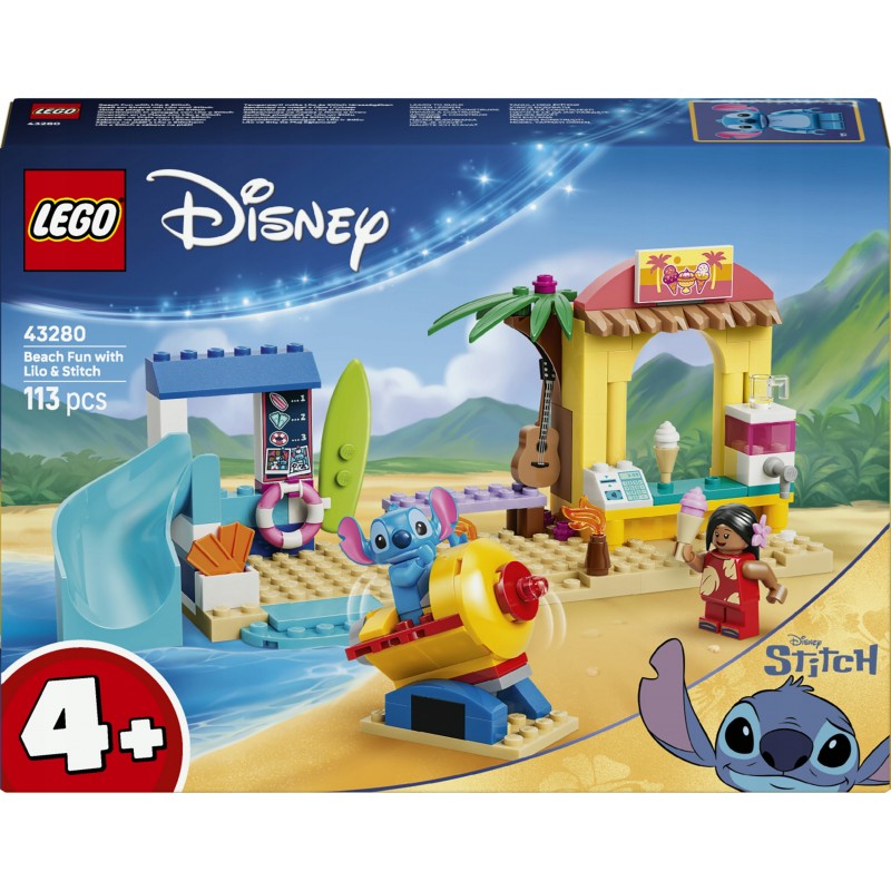 LEGO Disney Zabawa na plaży z Lilo i Stitchem 43280