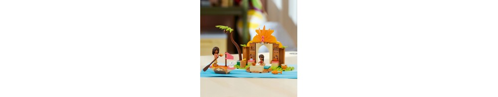 LEGO Disney Vaiana Wiejska chatka i łódź 43282