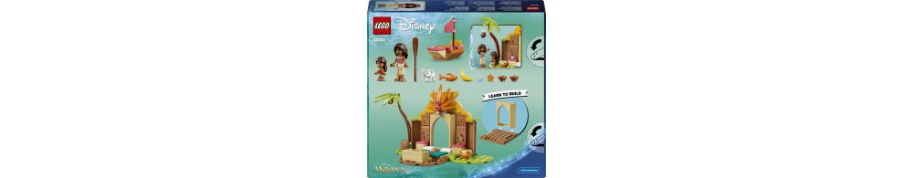 LEGO Disney Vaiana Wiejska chatka i łódź 43282