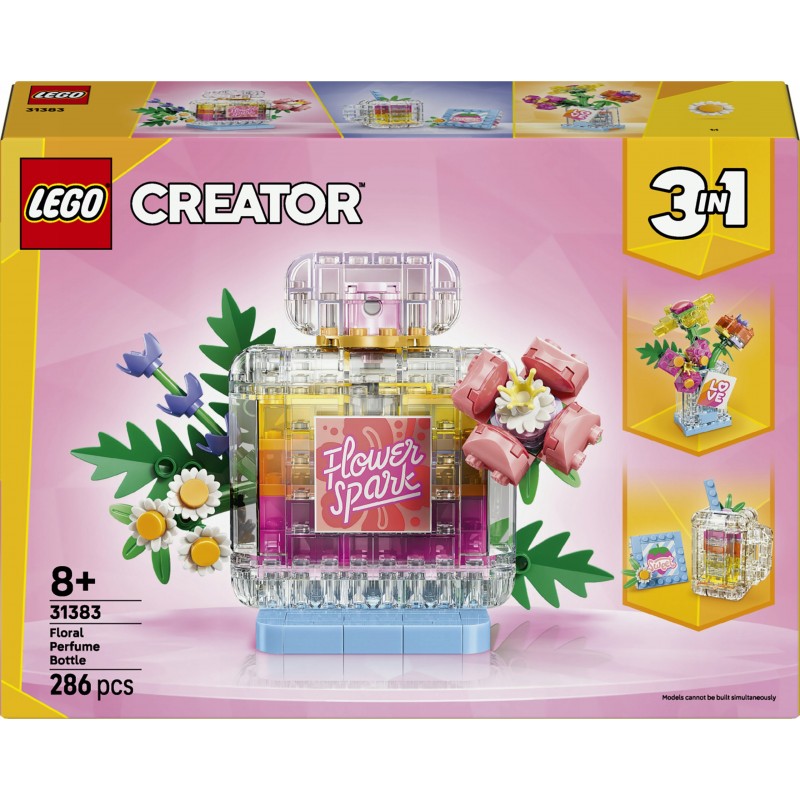 LEGO Creator 3 w 1 Flakon perfum z kwiatową ozdobą 31383