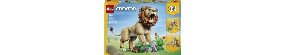 LEGO Creator 3 w 1 Dzikie zwierzęta: Dumny lew 31386
