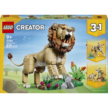 LEGO Creator 3 w 1 Dzikie zwierzęta: Dumny lew 31386