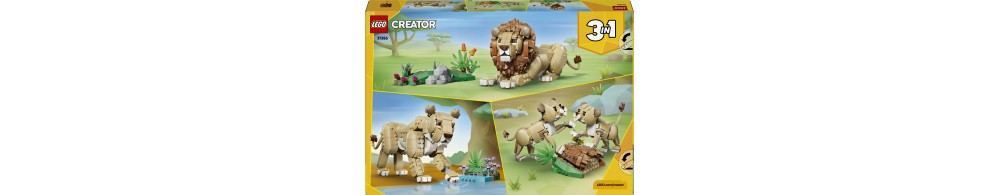 LEGO Creator 3 w 1 Dzikie zwierzęta: Dumny lew 31386