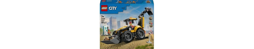 LEGO City Żółta koparko-ładowarka 60480