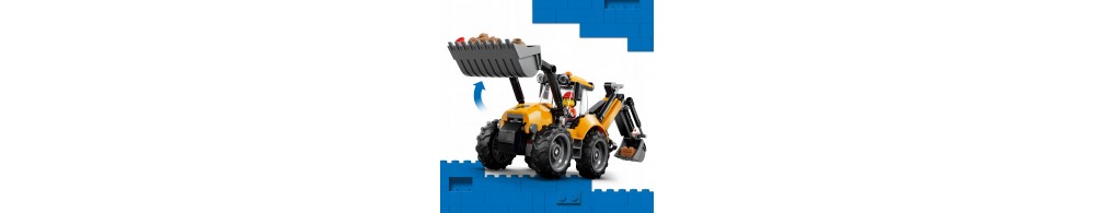 LEGO City Żółta koparko-ładowarka 60480