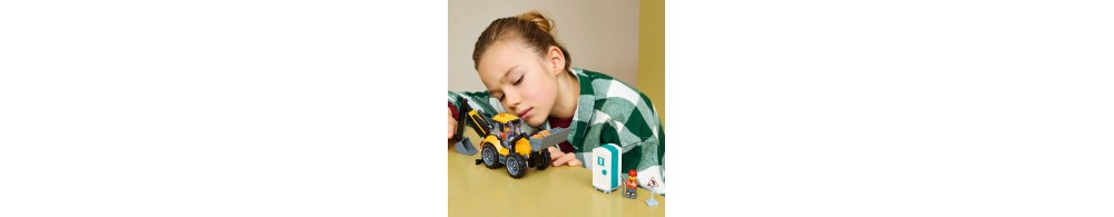 LEGO City Żółta koparko-ładowarka 60480