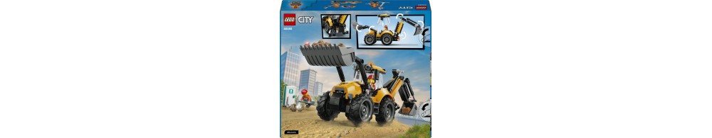 LEGO City Żółta koparko-ładowarka 60480