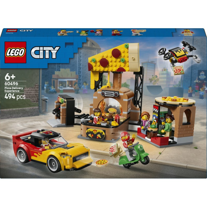LEGO City Dostawa pizzy z pojazdami 60496