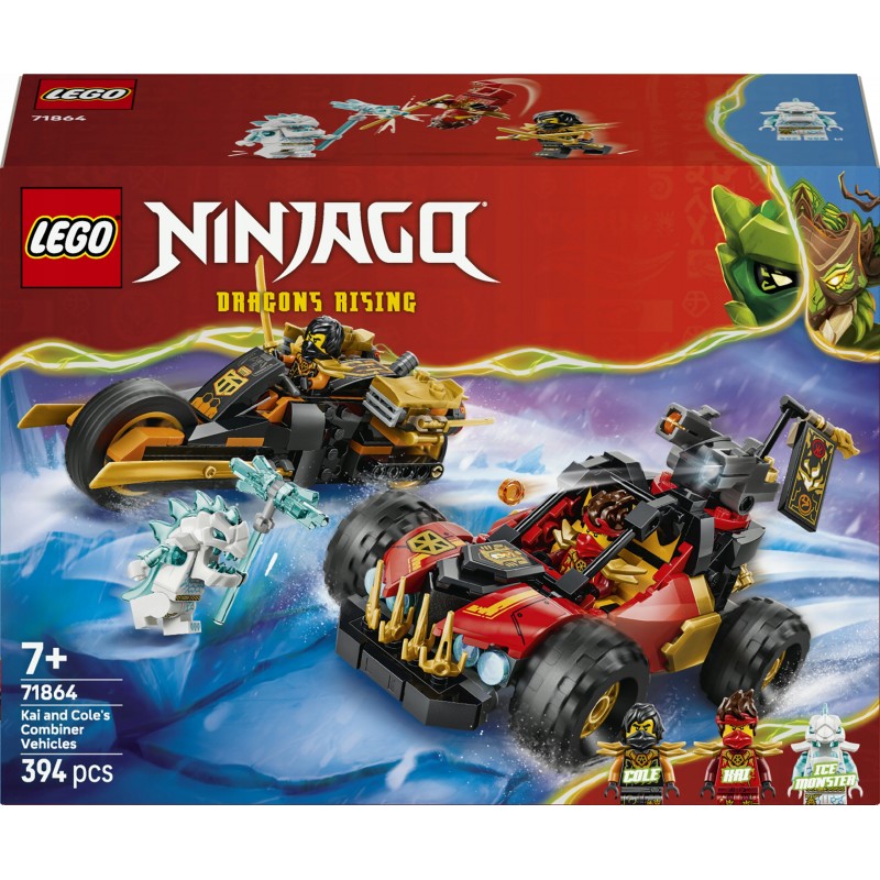 LEGO NINJAGO Wielofunkcyjne pojazdy Kaia i Cole’a 71864