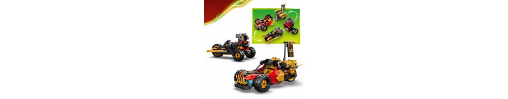 LEGO NINJAGO Wielofunkcyjne pojazdy Kaia i Cole’a 71864