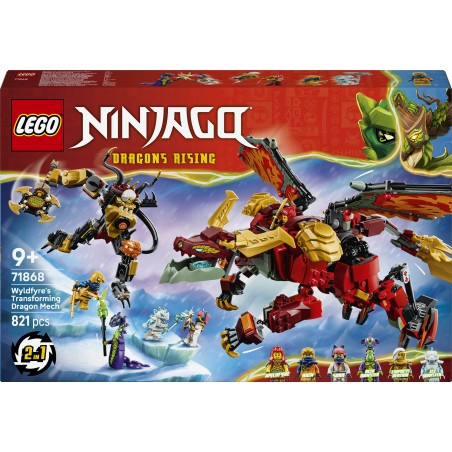 LEGO NINJAGO Transformujący smoczy mech Wyldfyre 71868