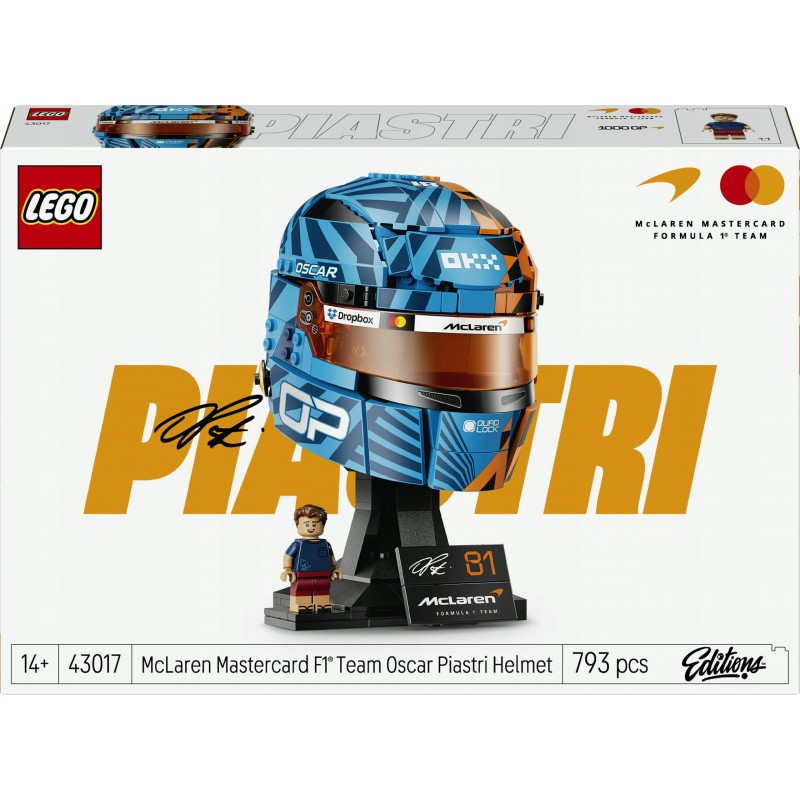 LEGO Editions Kask Oscar Piastri McLaren Mastercard F1 Team 43017