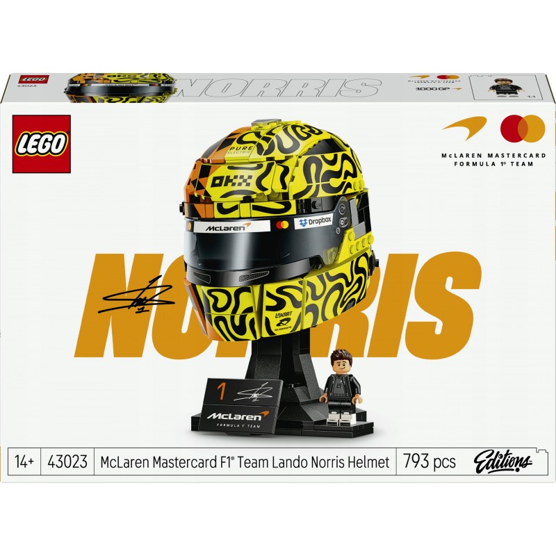 LEGO Editions Kask Lando Norris McLaren Mastercard F1 Team 43023