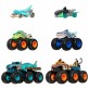 Hot Wheels Monster Trucks Rekiny vs Dinozaury 6-kołowe ciężarówki JGD68