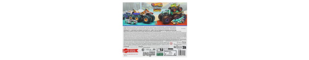Hot Wheels Monster Trucks Rekiny vs Dinozaury 6-kołowe ciężarówki JGD68
