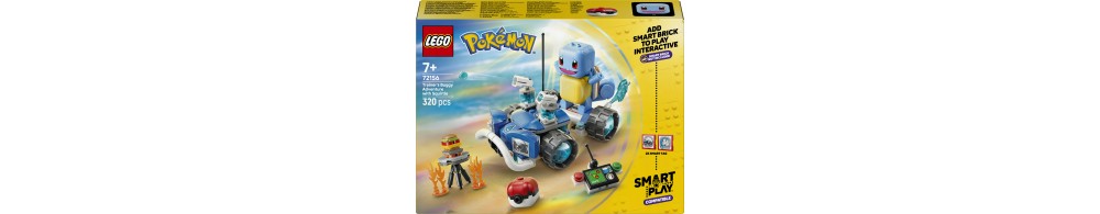 LEGO Pokémon SMART Play: Przygoda Trenera ze Squirtle i pojazdem 72156
