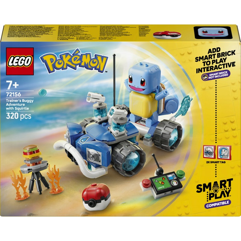 LEGO Pokémon SMART Play: Przygoda Trenera ze Squirtle i pojazdem 72156