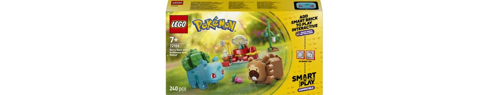 LEGO Pokémon SMART Play: Bulbasaur i Bidoof z krzewem jagody 72155