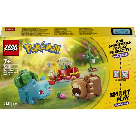 LEGO Pokémon SMART Play: Bulbasaur i Bidoof z krzewem jagody 72155
