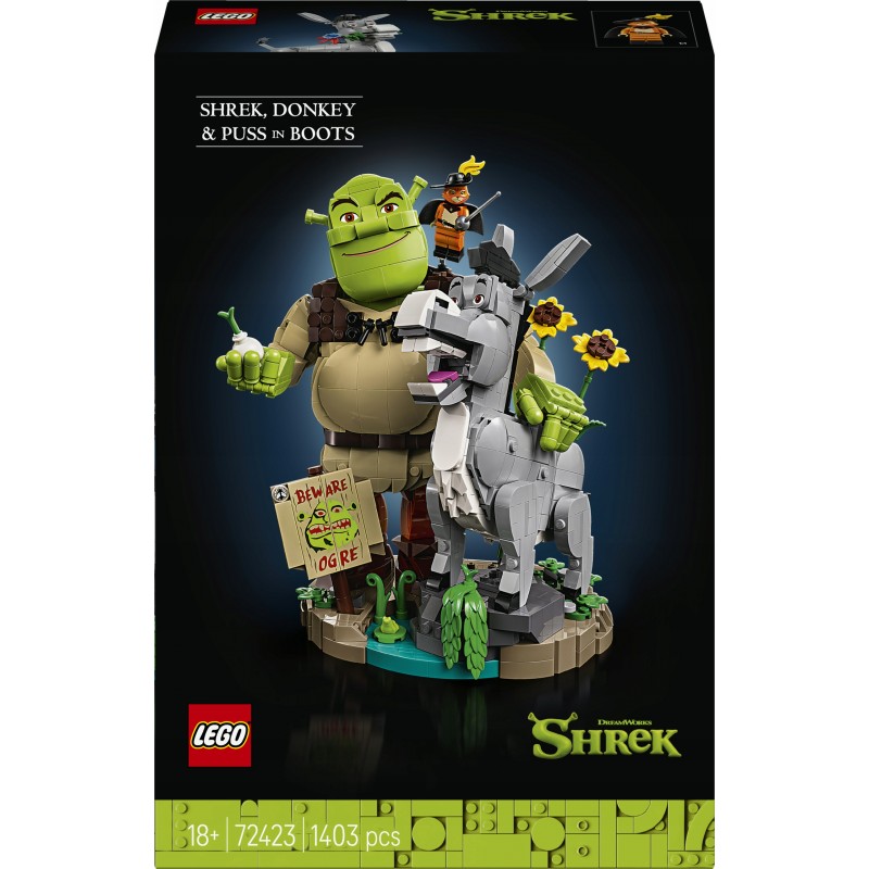 LEGO Shrek: Shrek, Osioł i Kot w butach 72423