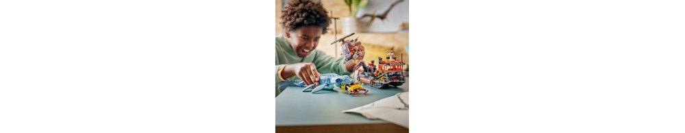 LEGO Jurassic World Atak mozazaura na łódź 77983