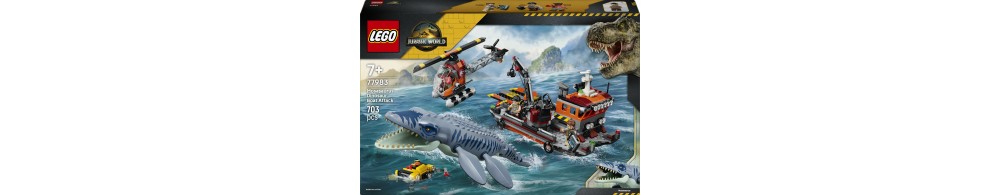 LEGO Jurassic World Atak mozazaura na łódź 77983