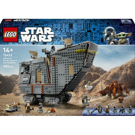 LEGO Star Wars Piaskoczołg wędrownych Jawów i bagnorożec 75453