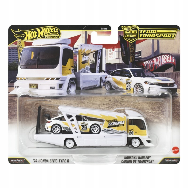 Hot Wheels Premium Legends Team Transport Civic Type R Kousoku Hauler JMN15