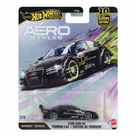 Hot Wheels Premium Aero Styles 2008 Audi A4 Touring Car JKF04