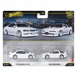 Hot Wheels Premium 2-pack Toyota Chaser JZX 100 & 1989 Toyota Supra JHW57