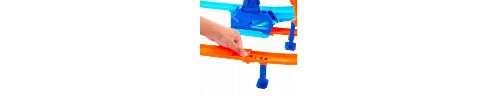 Hot Wheels Stunt Tracks Tor wyścigowy Rajdowy cyklon Zestaw JHK73