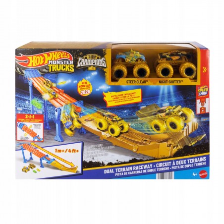 Hot Wheels Monster Trucks Trophy Champions Tor 2 w 1 JMW70