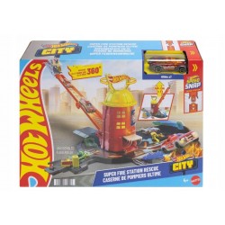 Hot Wheels City Super Remiza strażacka Zestaw JHL95