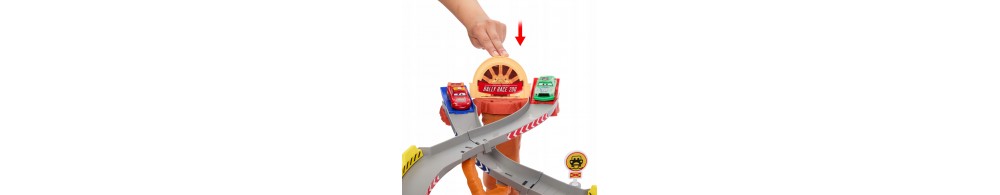 Tor Mattel Cars Auta droga ratunkowa wyścig z przeszkodami zestaw JFL57