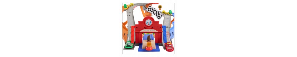 Tor Mattel Cars Auta droga ratunkowa wyścig z przeszkodami zestaw JFL57