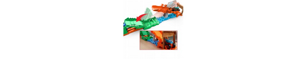 Hot Wheels Monster Trucks Rajdowe wyzwanie – Tor Paszcza Krokodyla JJN45