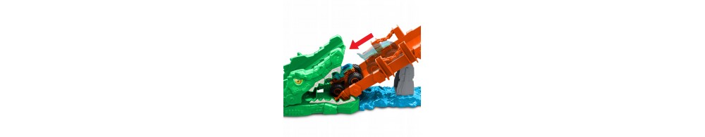 Hot Wheels Monster Trucks Rajdowe wyzwanie – Tor Paszcza Krokodyla JJN45