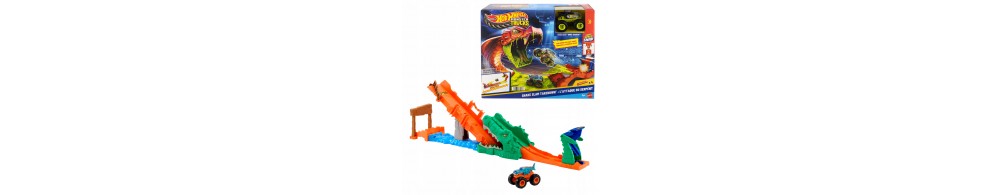 Hot Wheels Monster Trucks Rajdowe wyzwanie – Tor Paszcza Krokodyla JJN45