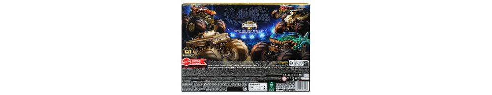 Hot Wheels Monster Trucks Bigfoot 50 rocznica Zestaw Trophy Champions JDW07
