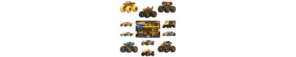 Hot Wheels Monster Trucks Bigfoot 50 rocznica Zestaw Trophy Champions JDW07